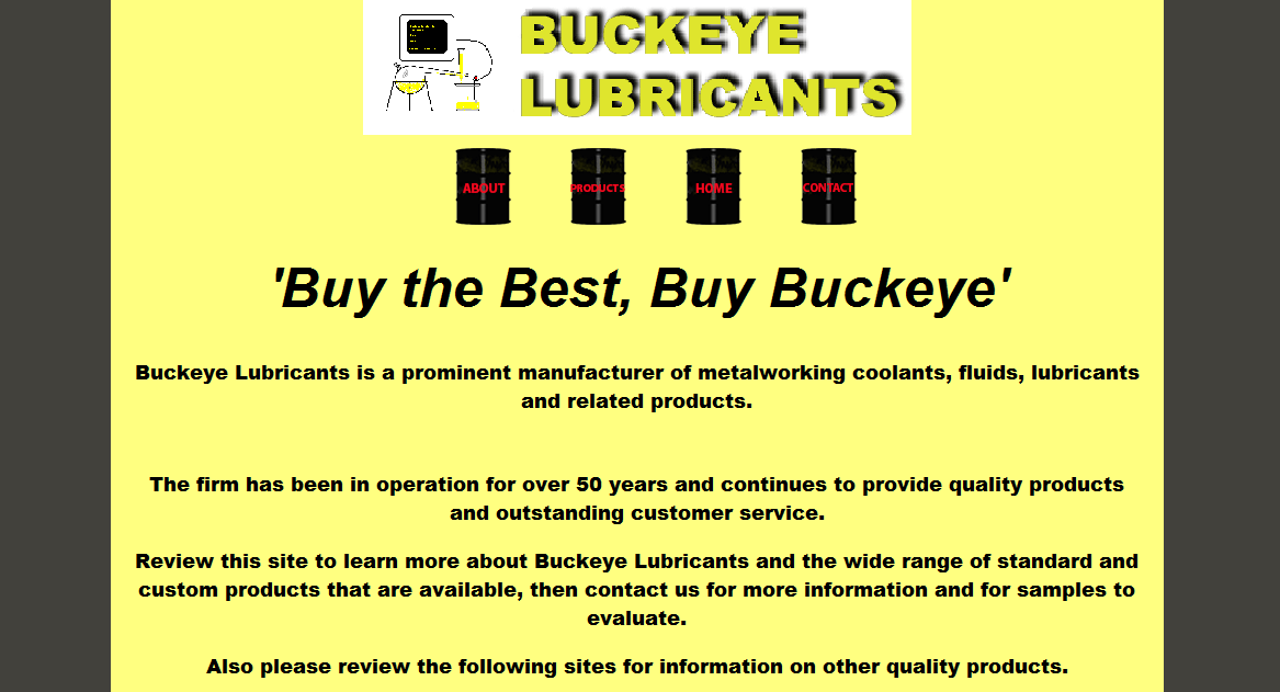 Buckeye Lubricants manufactures a wide range of machining and grinding coolants and related lubricants. 2015-07-31 12-17-12